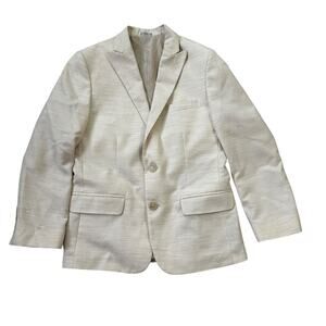 Calvin Klein Cream Long Sleeve Blazer Boy's Size 10 | 44-34